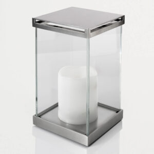 Lampion Pure S – elegancki lampion cmentarny o prostej formie, nowoczesny detal oświetleniowy do nagrobków i pomników.